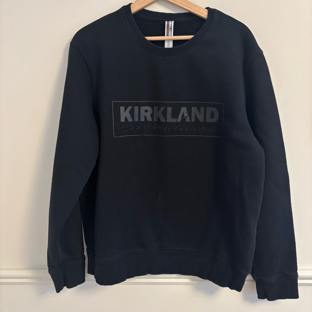 Kirkland Signature Men's Crewneck Black Sweater